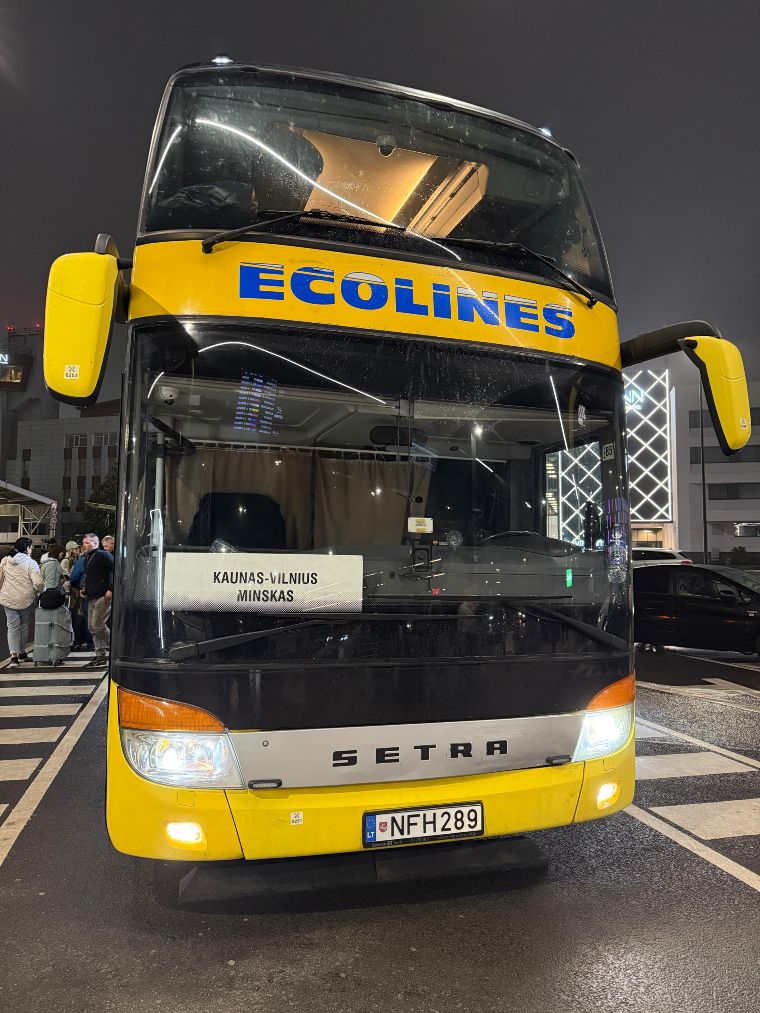 Autobús de Vilna a Minsk