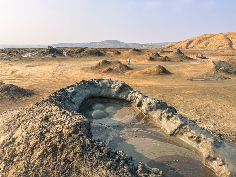 Excursión volcanes de lodo de Azerbaiyán