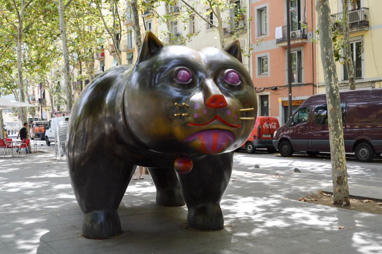 Gato de Botero en Barcelona
