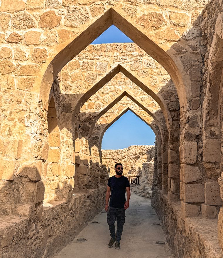Interior del Fuerte de Bahrein