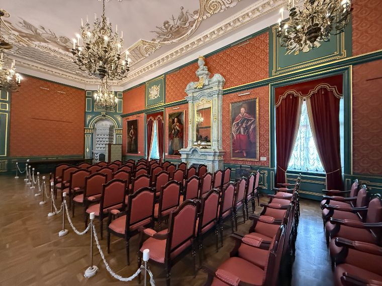 Interior del Palacio de Nesvizh