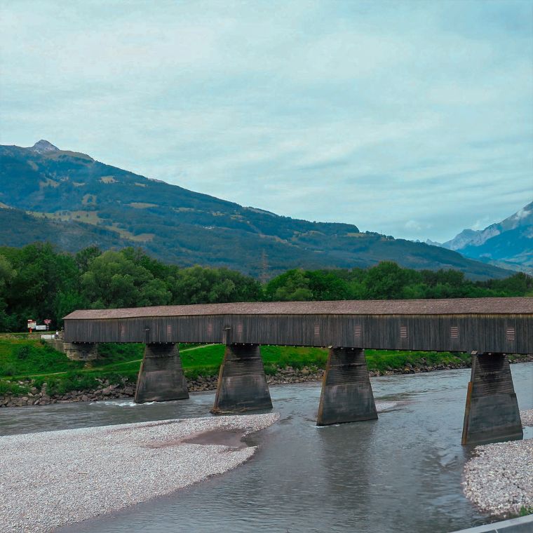 Puente de madera Liechtenstein