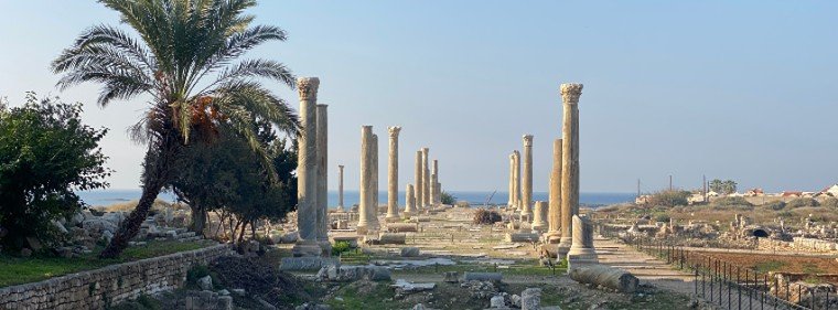 Ruinas romanas de Al Mina en Tiro