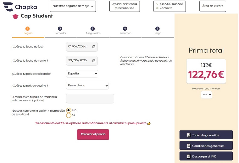 Seguro viaje para estudiar en el extranjero