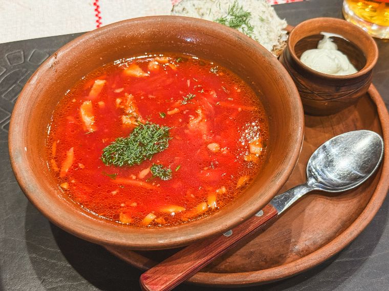 Sopa borsch en Minsk