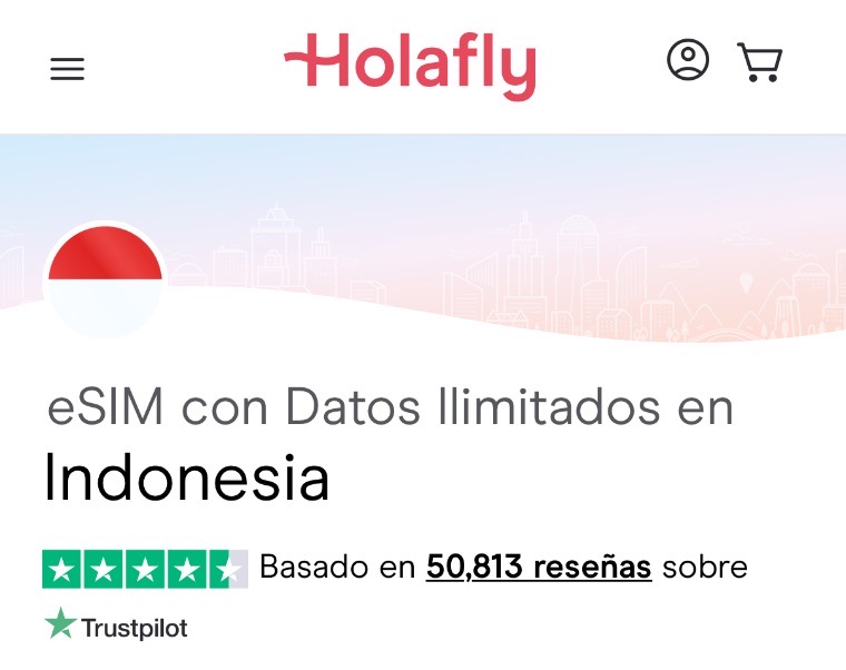 Tarjeta eSIM para Indonesia