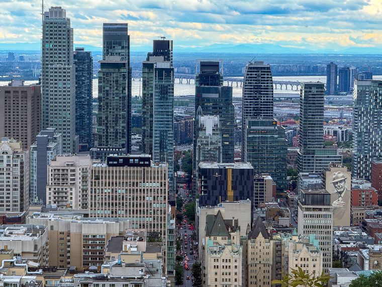 Vistas desde el Parque Mont Royal